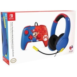 PDP Gaming Officially Licensed Mario Bundle for Switch Works with Switch OLED & Lite