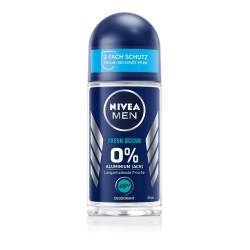 NIVEA MEN Fresh Ocean Deo Roll-On (50 ml), Deo ohne Aluminium (ACH) mit 48h Schutz, Deodorant mit NIVEA MEN Pflegekomplex und antibakteriellen Wirkstoffen
